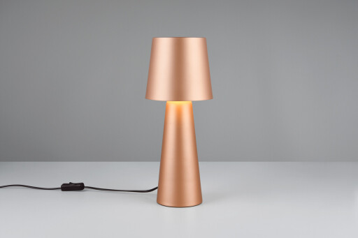 Lampa de masa Nubian, TRIO, 16x40 cm, 10W, 1x E27, metal, maro