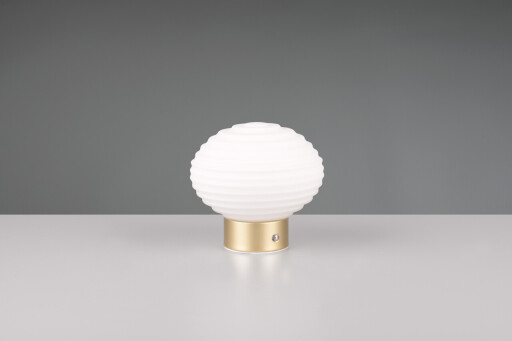 Lampa de masa Earl, RL, 15.5x14.5 cm, 1.5W, 1x SMD, metal, bronz mat/alb