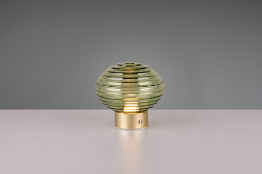 Lampa de masa Earl, RL, 15.5x14.5 cm, 1.5W, 1x SMD, metal, bronz mat/verde