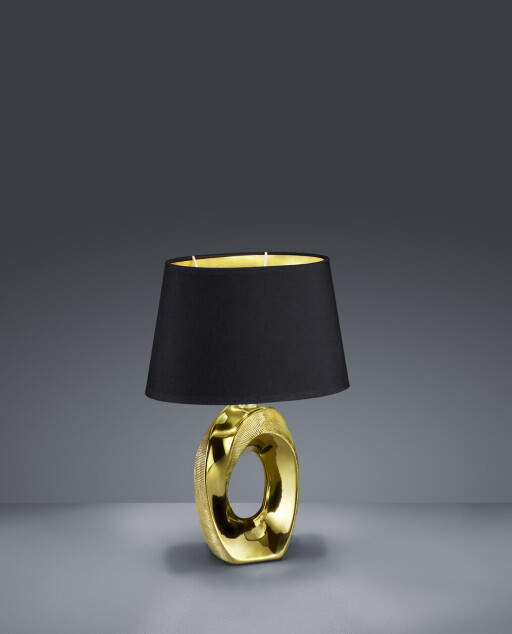 Lampa de masa Taba, RL, 23x16x33 cm, 40W, 1x E14, ceramica, auriu/negru