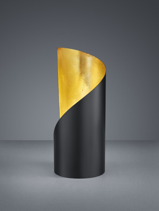 Lampa de masa Frank, RL, 10x24 cm, 25W, 1x E14, metal, negru mat/auriu