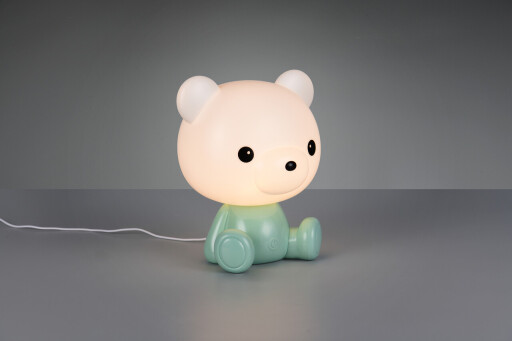 Lampa de masa Cutie, RL, 21x19x25.5 cm, 0.3W, 1x SMD, plastic, verde