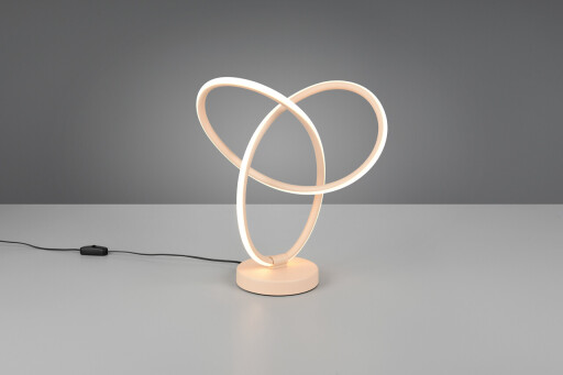 Lampa de masa Lando, RL, 28x12x28 cm, 8W, 1x SMD, metal, bej