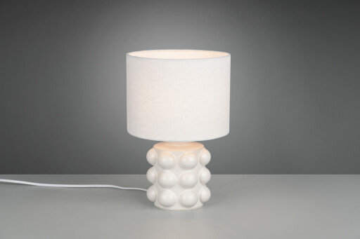 Lampa de masa Kate, RL, 20x30 cm, 40W, 1x E14, ceramica, alb