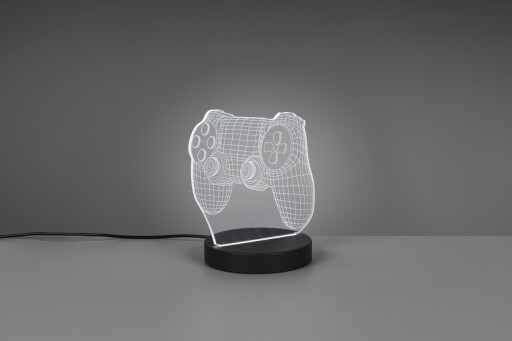 Lampa de masa Joy, RL, 16x12x17 cm, 1.5W, 1x SMD, plastic, negru