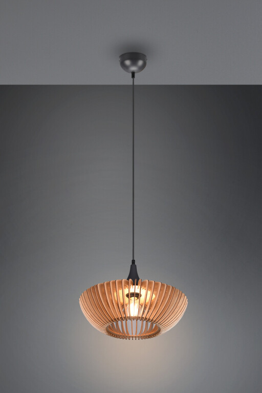 Lustra Colino, TRIO, 40x150 cm, 40W, 1x E27, metal, antracit/natur