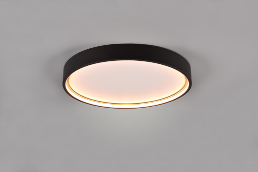 Plafoniera Doha, TRIO, 45x5.5 cm, 29W, 1x SMD, metal, negru mat