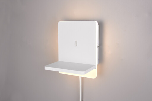 Aplica de perete Fairfield, TRIO, 16x20 cm, 9W, 1x SMD, metal, alb mat
