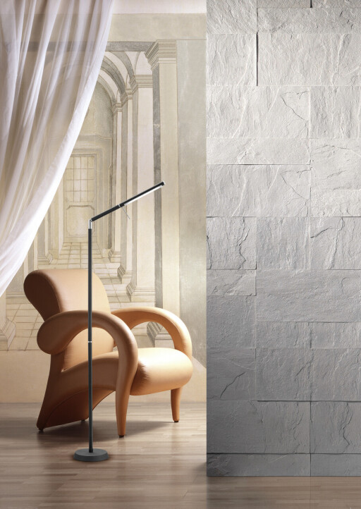 Lampadar Filigran, TRIO, 18x162 cm, 6.5W, 1x SMD, metal, nichel mat