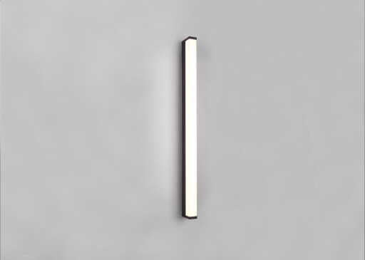 Aplica de perete Fabio, TRIO, 80x3.8 cm, 12W, 1x SMD, metal, negru mat