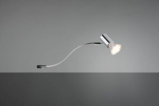 Aplica de perete Giada, TRIO, 5.4x34.3x11.4 cm, 5W, 1x GU10, metal, argintiu