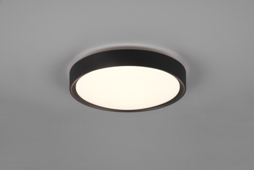 Plafoniera Clarimo, TRIO, 33x9 cm, 18W, 1x SMD, plastic, negru mat