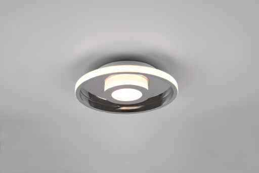 Plafoniera Ascari, TRIO, 30x6.8 cm, 28W, 1x SMD, metal, argintiu