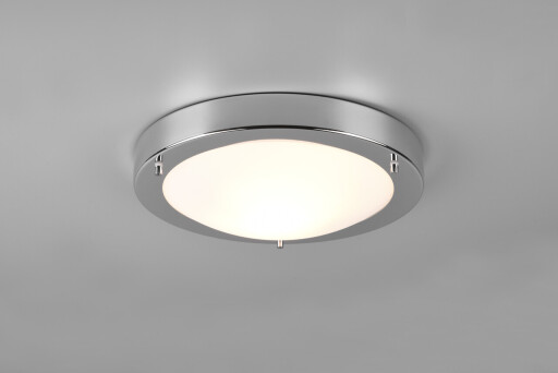 Plafoniera Condus, TRIO, 31.5x8 cm, 60W, 1x E27, metal, argintiu