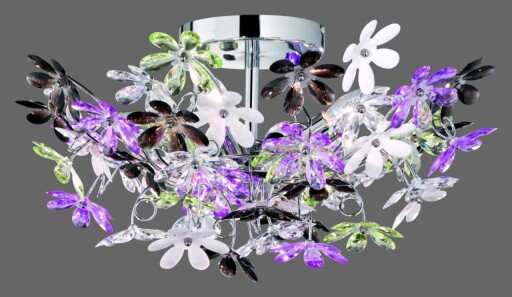 Plafoniera Flower, RL, 51x25 cm, 40W, 4x E14, metal, multicolor