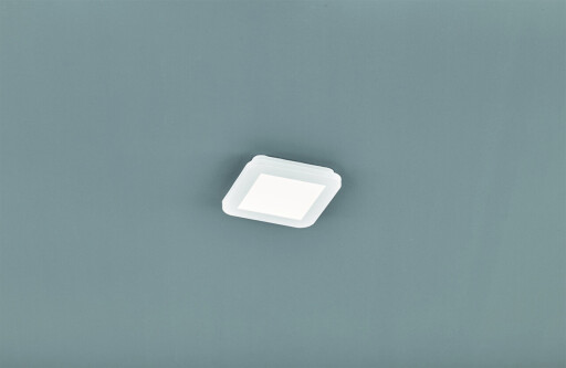 Plafoniera Camillus, RL, 17x17x3 cm, 9W, 1x SMD, plastic, alb