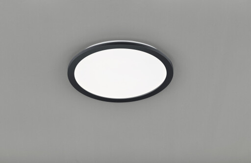 Plafoniera Camillus, RL, 40x3 cm, 22W, 1x SMD, plastic, negru mat