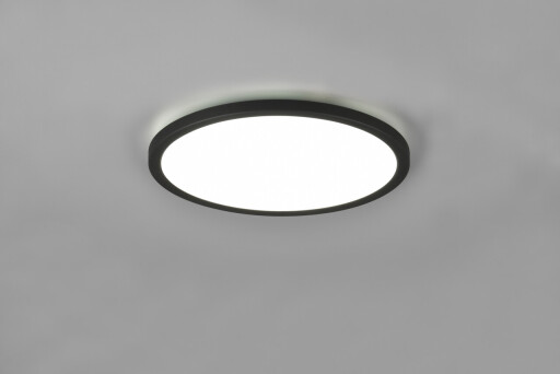 Plafoniera Aureo, RL, 29x2.5 cm, 18W, 1x SMD, plastic, negru mat
