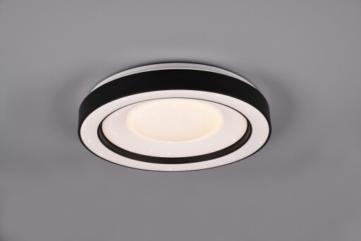 Plafoniera Arco, RL, 49x8 cm, 22W, 1x SMD, plastic, negru mat