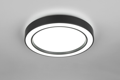 Plafoniera Arco, RL, 40x7.5 cm, 22W, 1x SMD, plastic, negru mat