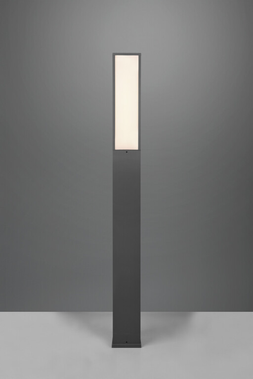 Lampadar de exterior Fuerte, TRIO, 15x15x155 cm, 15W, 1x SMD, aluminiu, antracit