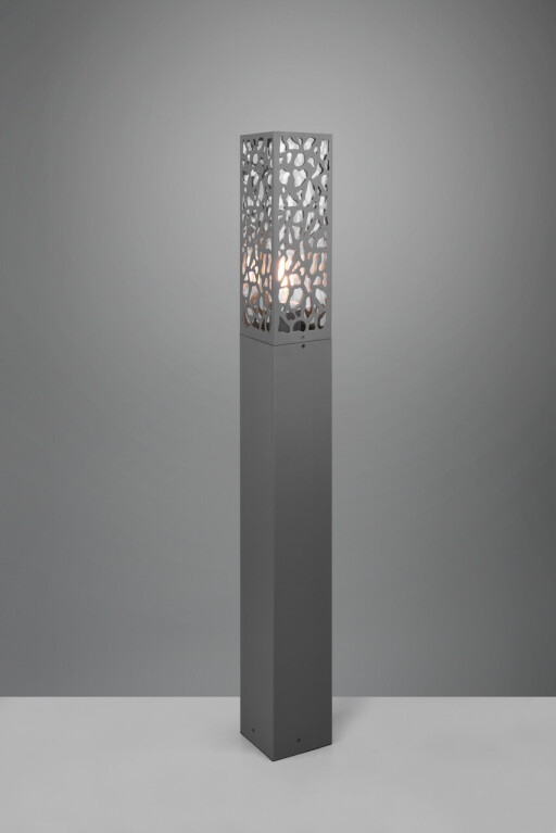 Lampadar de exterior Cooper, TRIO, 10x10x100 cm, 40W, 1x E27, inox, antracit