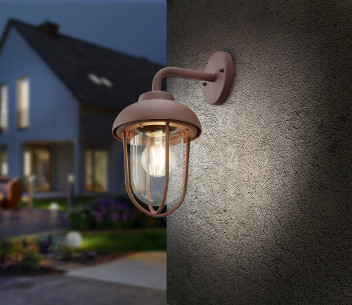Lampa de gradina Duero, TRIO, 16x33 cm, 40W, 1x E27, aluminiu, ruginiu