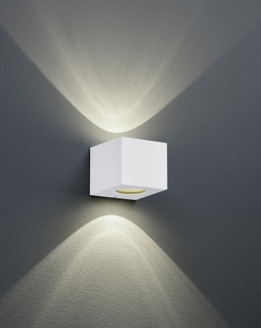 Aplica de perete pentru exterior Cordoba, RL, 10x9 cm, 2W, 2x SMD, plastic, alb mat