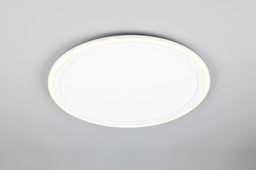 Plafoniera Cora, RL, 45x3 cm, 16W / 1.5W, 2x SMD, plastic, alb