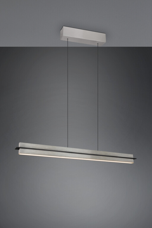 Lustra Emerson, TRIO, 95x9x150 cm, 22W, 1x SMD, metal, nichel mat