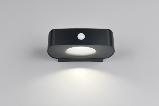 Aplica de perete pentru exterior Bilbao, RL, 21.5x15.5x6 cm, 6W, 1x SMD, plastic, negru