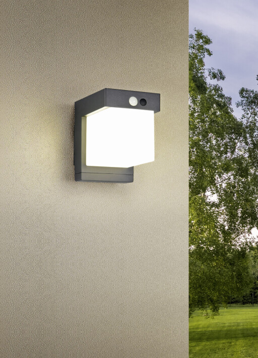 Aplica de perete pentru exterior Colombo, RL, 10x14 cm, 5.5W, 1x SMD, plastic, negru mat
