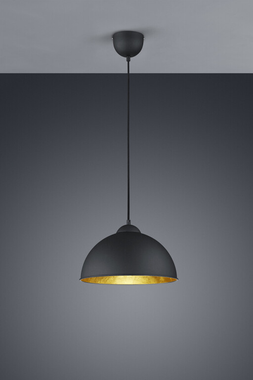 Lustra Jimmy, RL, 31x127 cm, 60W, 1x E27, metal, negru/auriu