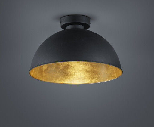 Plafoniera Jimmy, RL, 31x19 cm, 60W, 1x E27, metal, negru/auriu