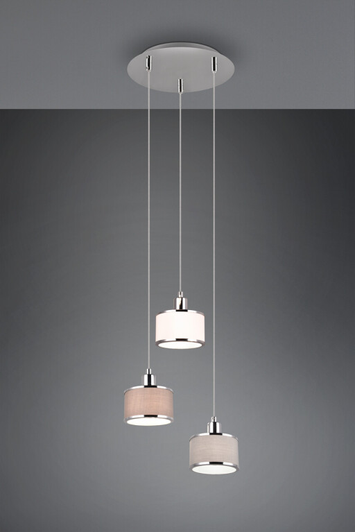 Lustra Kaprun, TRIO, 29x12x150 cm, 28W, 3x E14, metal, multicolor