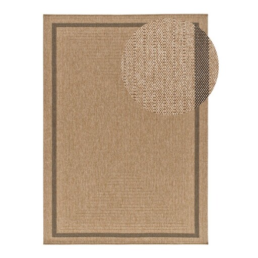 Covor pentru exterior și interior în culoare naturală 120x170 cm Acra – Universal