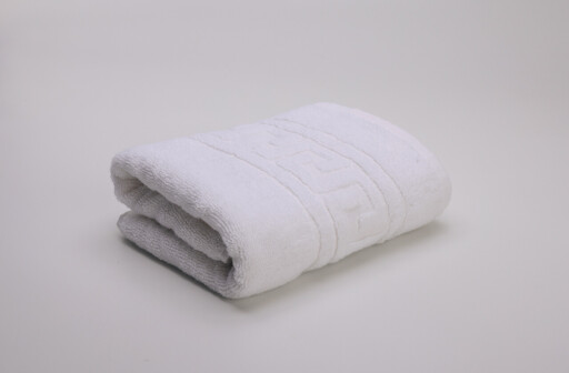 Prosop de baie Greek Border, ET 2000 IMPEX, 70x130 cm, 500 gr, bumbac, alb