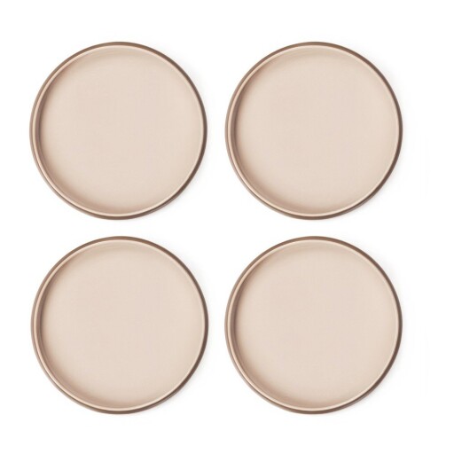 Farfurii bej 4 buc. din gresie ø 22 cm Terra Rondo – Bonami Selection
