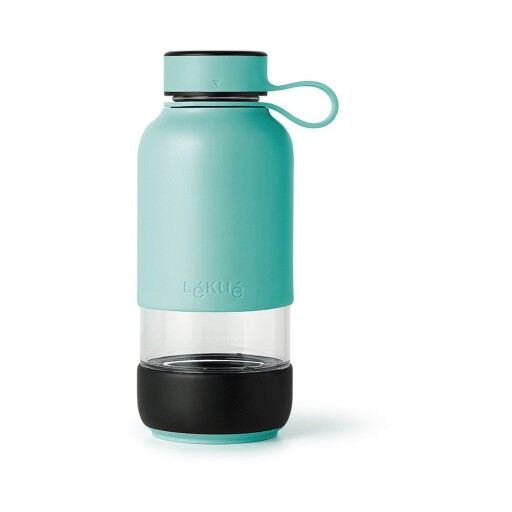 Sticlă turcoaz de călătorie din sticlă 500 ml To Go – Lékué