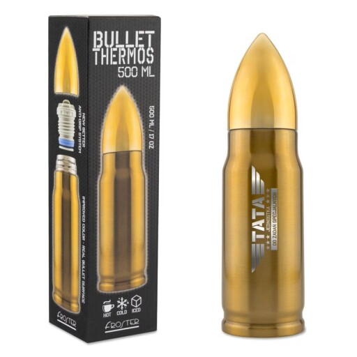 Termos Bullet, Homla, 500 ml, plastic/inox, auriu