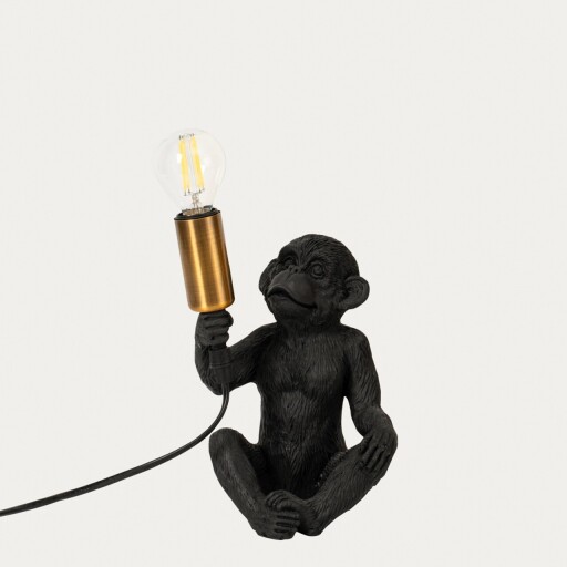 Lampa de masa Atta, Homla, 14x11.5x20.5 cm, 40W, 1x E14, polirasina/metal, negru