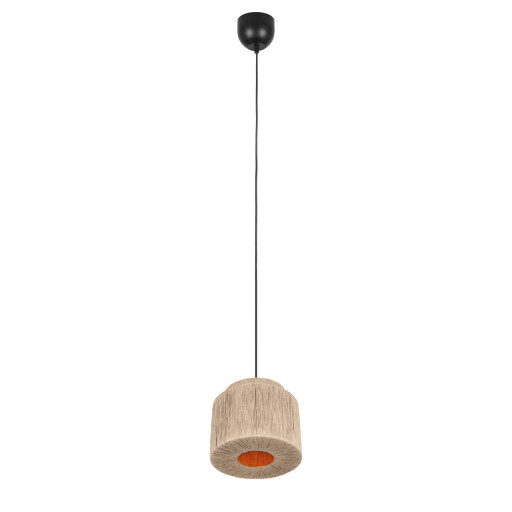 Lustra Smilla, TRIO, 31x150 cm, 10W, 1x E27, metal, negru mat/bej