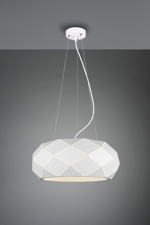 Lustra Zandor, TRIO, 50x150 cm, 25W, 3x E27, metal, alb mat