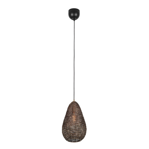Lustra Ziva, TRIO, 23x150 cm, 10W, 1x E27, metal, bronz antic/negru