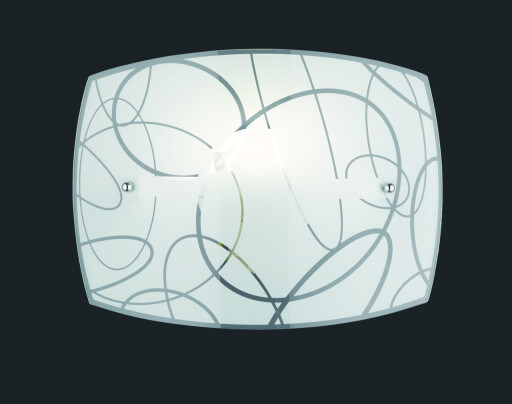 Aplica de perete Spirelli, TRIO, 30x22 cm, 40W, 1x E27, metal, alb