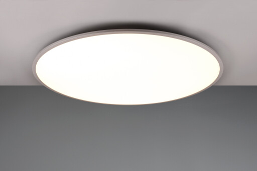 Plafoniera Yuma, TRIO, 100x5 cm, 53W, 1x SMD, metal, titaniu