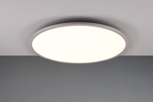 Plafoniera Yuma, TRIO, 60x5 cm, 35W / 4W, 2x SMD, metal, titaniu