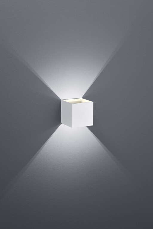 Aplica de perete Louis, TRIO, 10x10 cm, 4.3W, 1x SMD, aluminiu, alb mat
