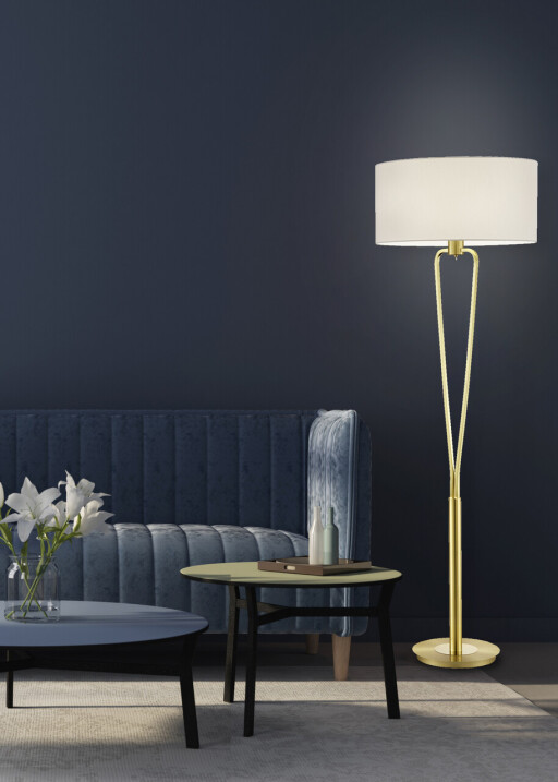 Lampadar Paris II, TRIO, 50x160 cm, 60W, 1x E27, metal, bronz mat