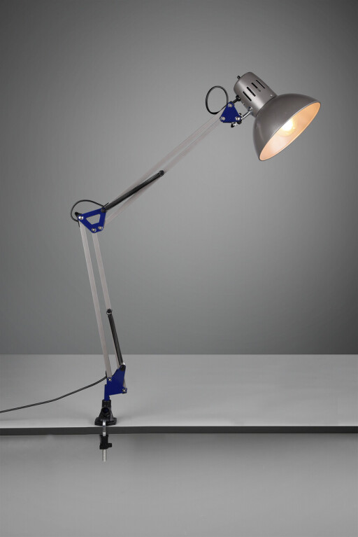 Lampa de masa Tajo, TRIO, 51x16.8x73.5 cm, 40W, 1x E27, metal, argintiu